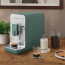 Smeg Bean-to-Cup Automatic Espresso Coffee Machine with Steam Wand Matt Emerald Green BCC12EGMEU