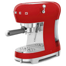 Smeg 50's Style Espresso Manual Coffee Machine Red ECF02RDEU
