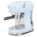 Smeg 50's Style Espresso Manual Coffee Machine Pastel Blue ECF02BLEU