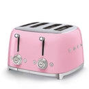 Smeg Retro 2000W 4 Slice Toaster Pink TSF03PKSA