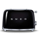 Smeg Retro 950W 2 Slice Toaster Black TSF01BLSA