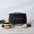 Smeg Retro 950W 2 Slice Toaster Matte Black TSF01BLMSA